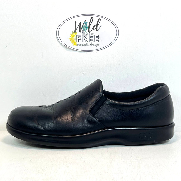 SAS Viva Slip On Shoe Comfort Loafer -Black Leather -Women 9.5 - Picture 1 of 10